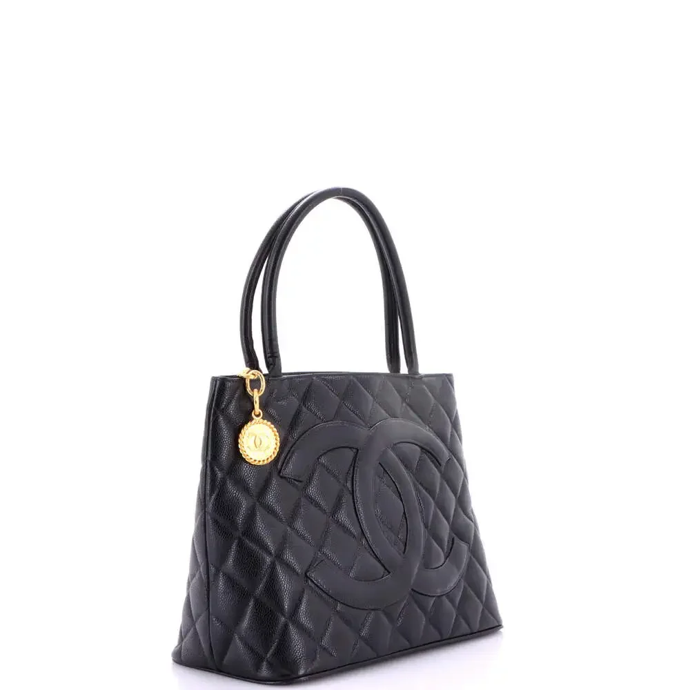 Chanel Medallion Tote Quilted Caviar #265097C29B - Picture 3 of 9